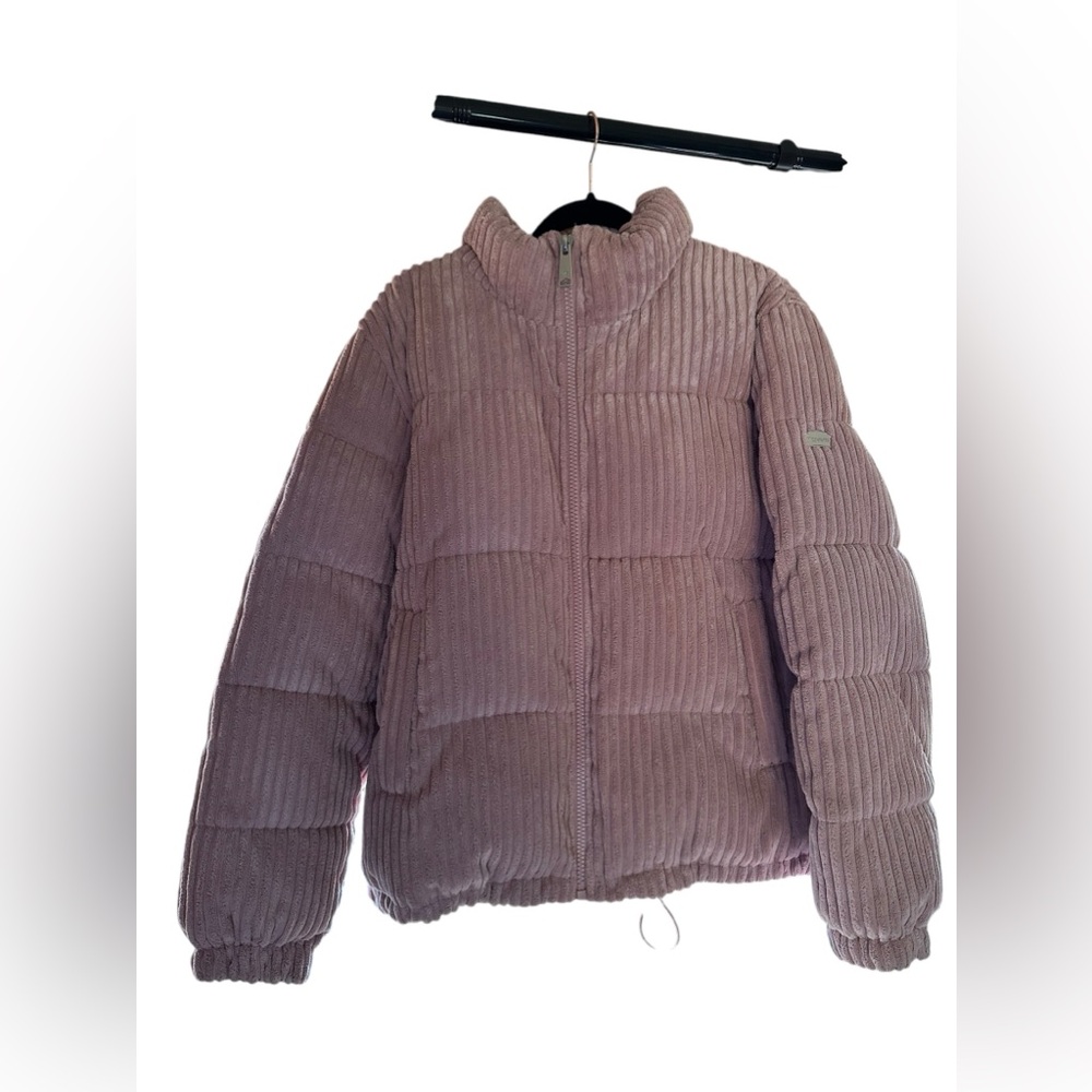 Koolaburra by UGG short corduroy puffer jacket Small Pink Dusty Rose NWOT- XL